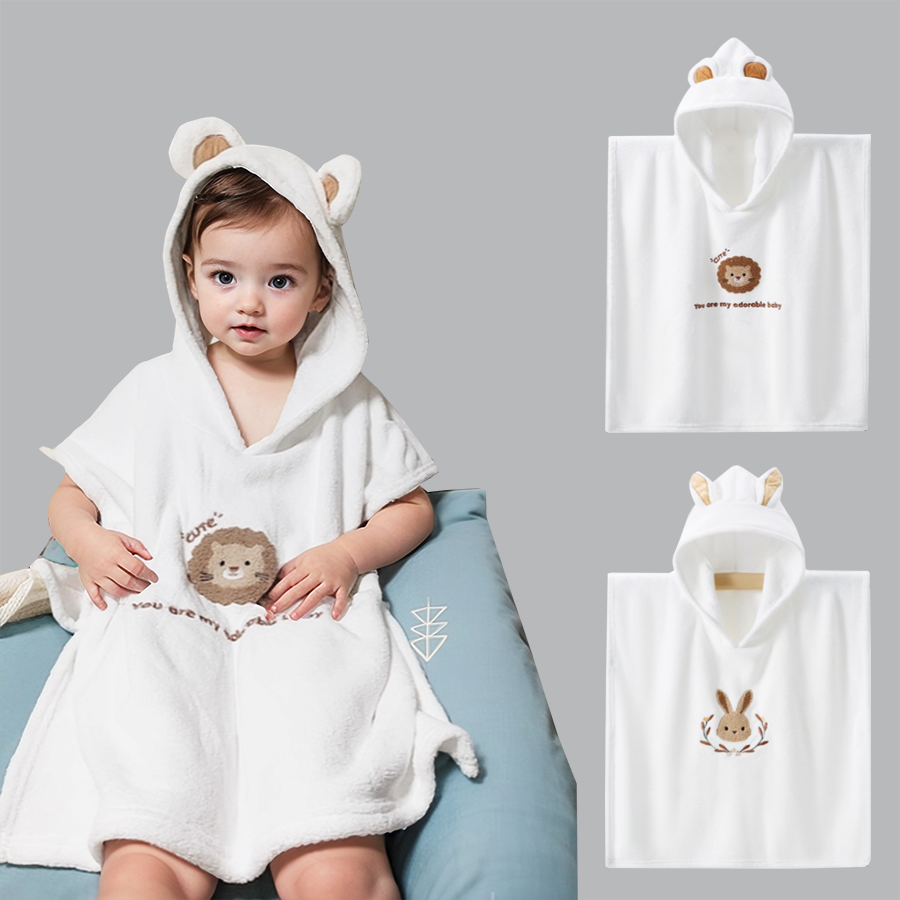 Baby Products For Summer - Accappatoio con Cappuccio per Neonati, Asciugamano