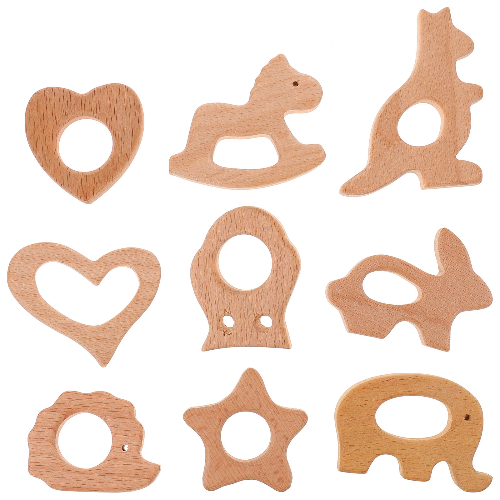9 Pezzi in Legno di Faggio Nat - Baby Products Natural recensione e prezzo