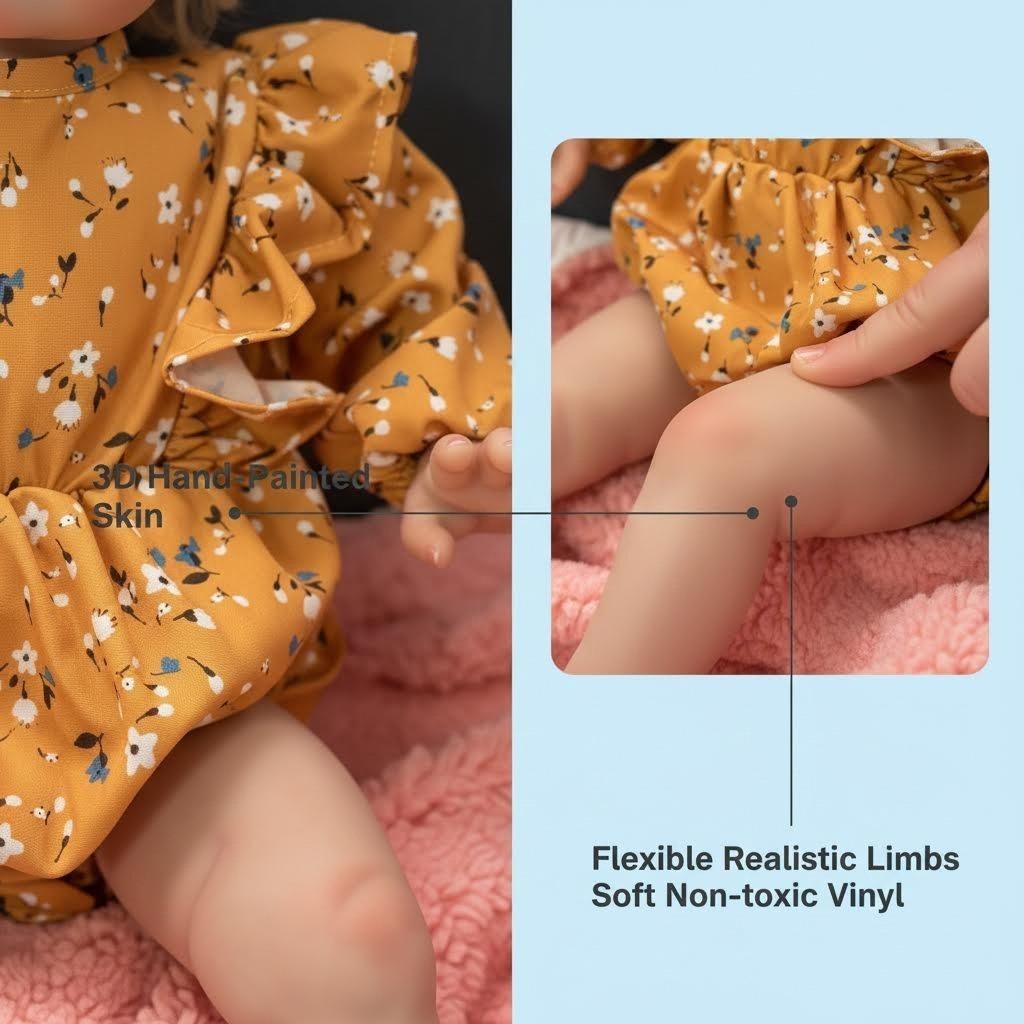 Bambola Reborn Ellie da 60 cm, - Baby Products For Skin recensione e prezzo