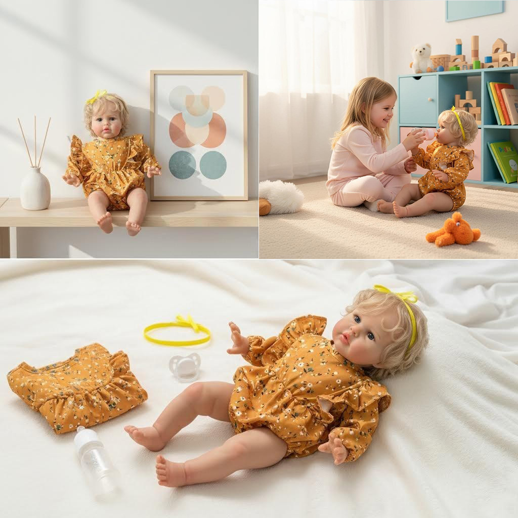 Bambola Reborn Ellie da 60 cm, - Baby Products For Skin recensione e prezzo