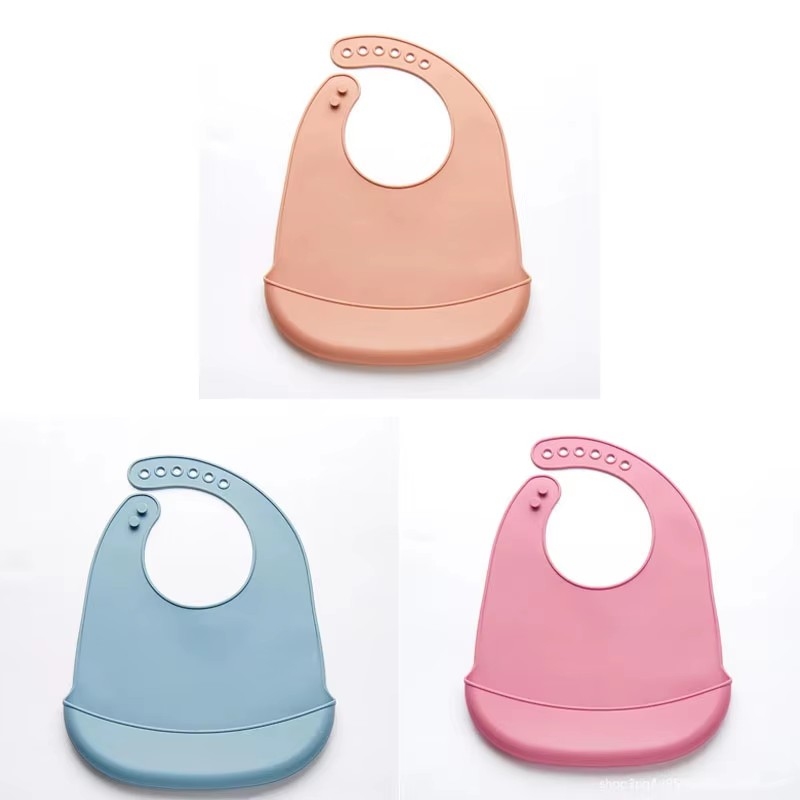 1/3 Pezzi Bavaglino Regolabile - Silicone Baby Bibs recensione e prezzo