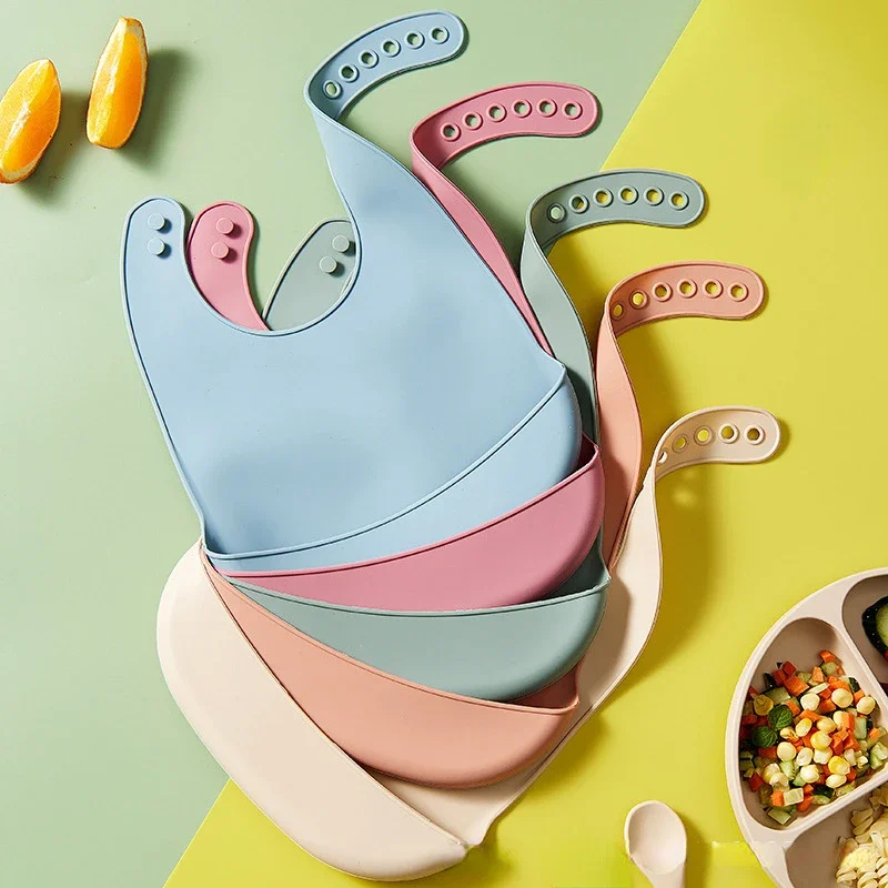 1/2 Pezzi Bavaglino Regolabile - Silicone Baby Bibs recensione e prezzo