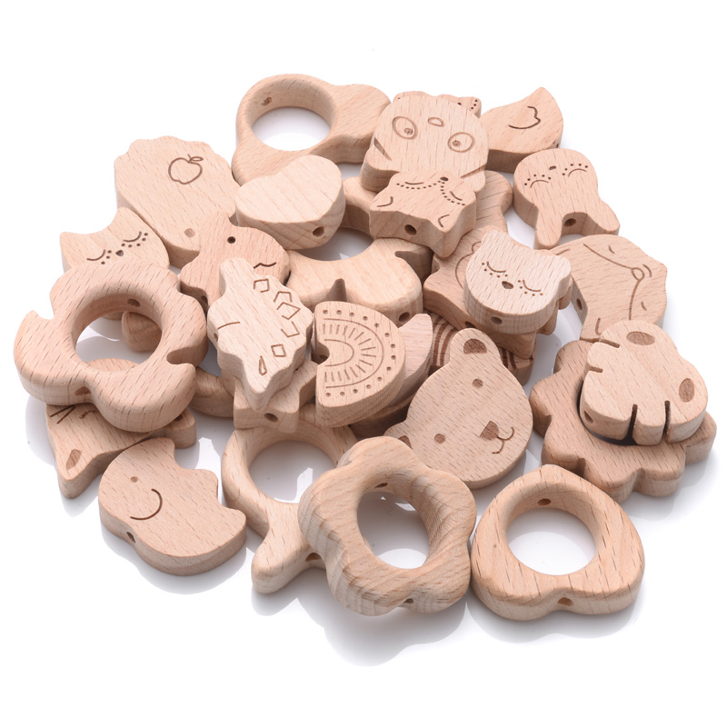 10 pz Perline di Legno di Fagg - Baby Products Natural recensione e prezzo