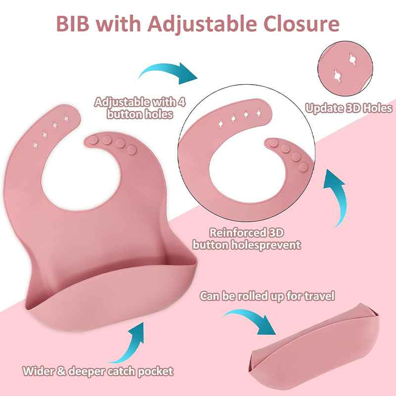 Set di stoviglie in silicone p - Silicone Baby Bibs recensione e prezzo