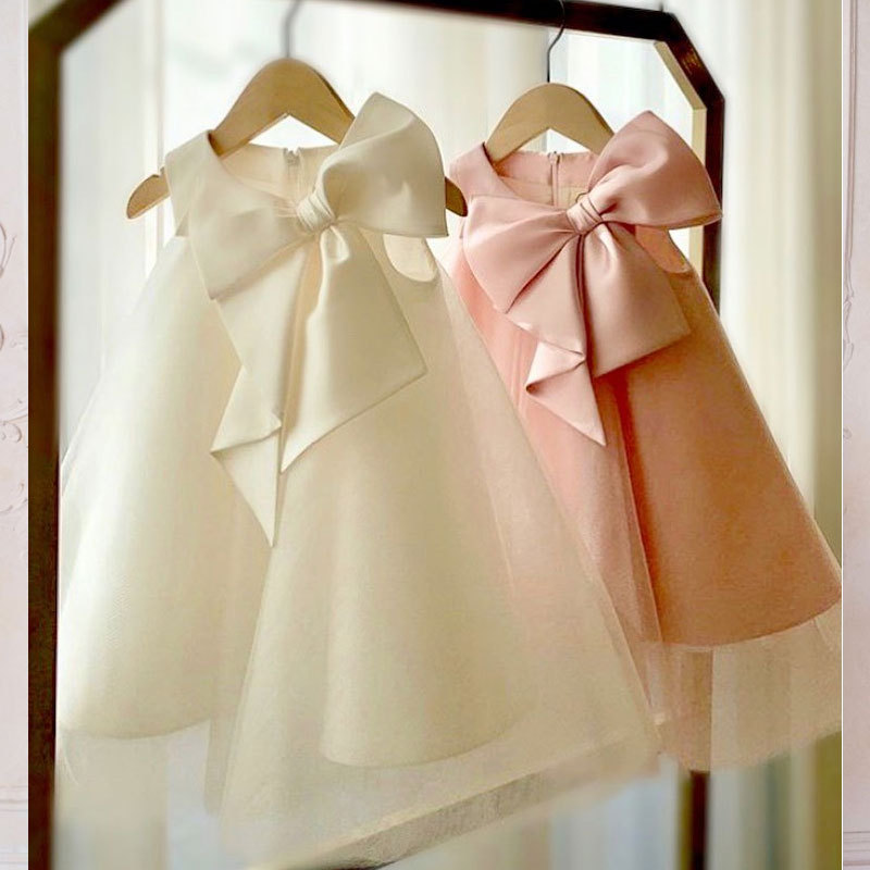 Summer Big Bow Baby Girl Dress - Baby Products For Summer recensione e prezzo